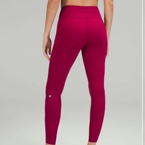 Lululemon Fast and Free cropped leggings - pomegranate pink